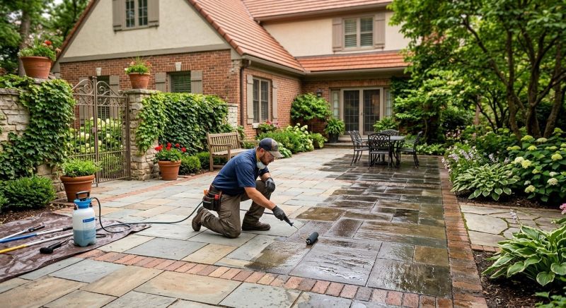 Concrete Walkway Sealing in Kansas City, KS