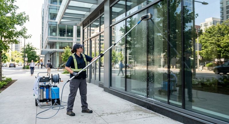 Office Building Window Washing in Denver County, CO